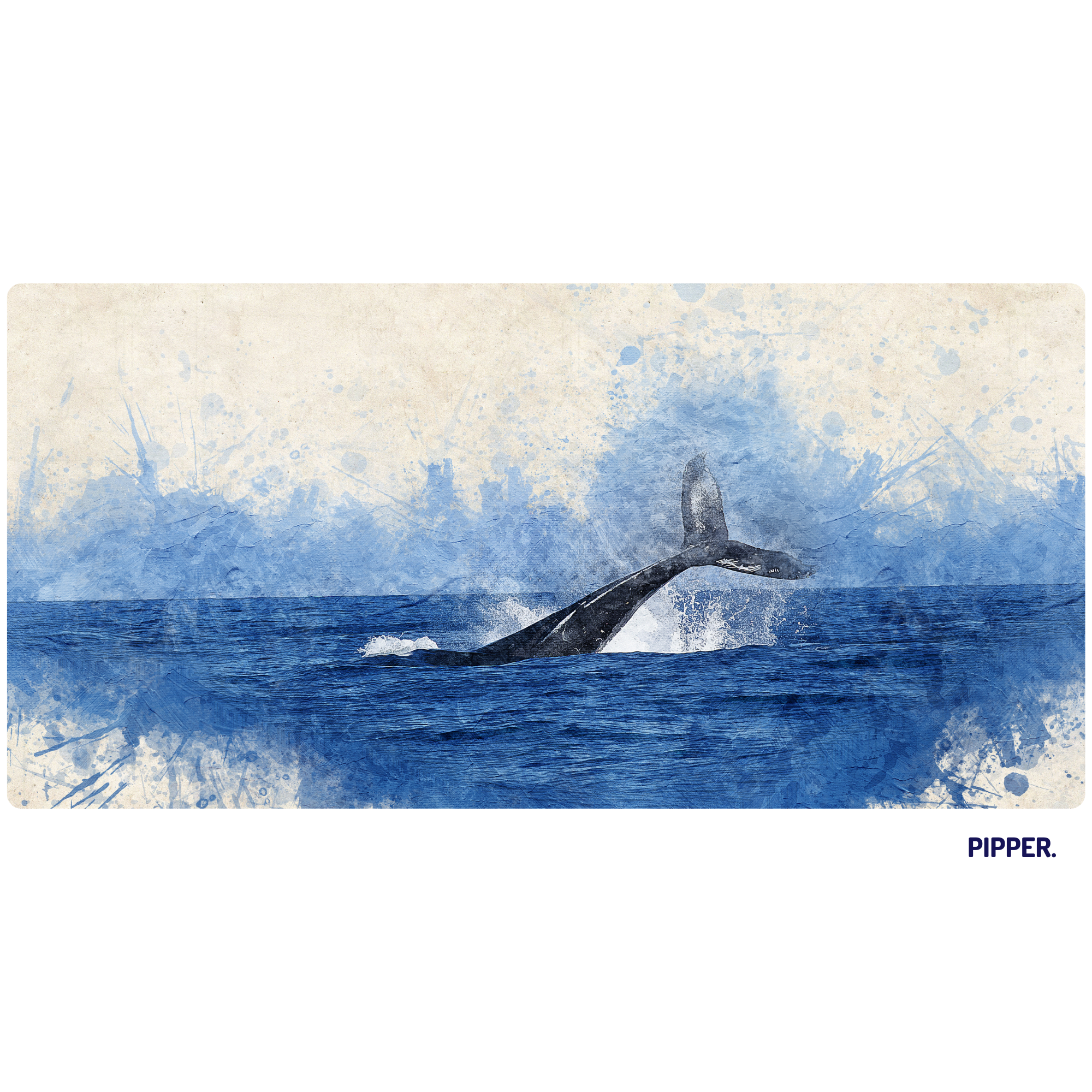 Textilní samolepíci tapeta Velryba v oceánu
